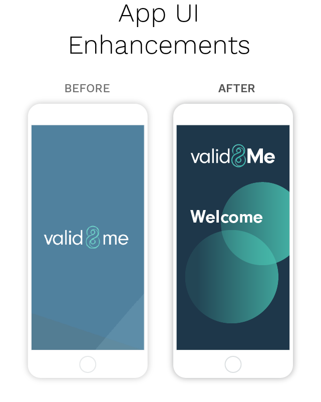 valid8Me App UI Enhancements mobile 1