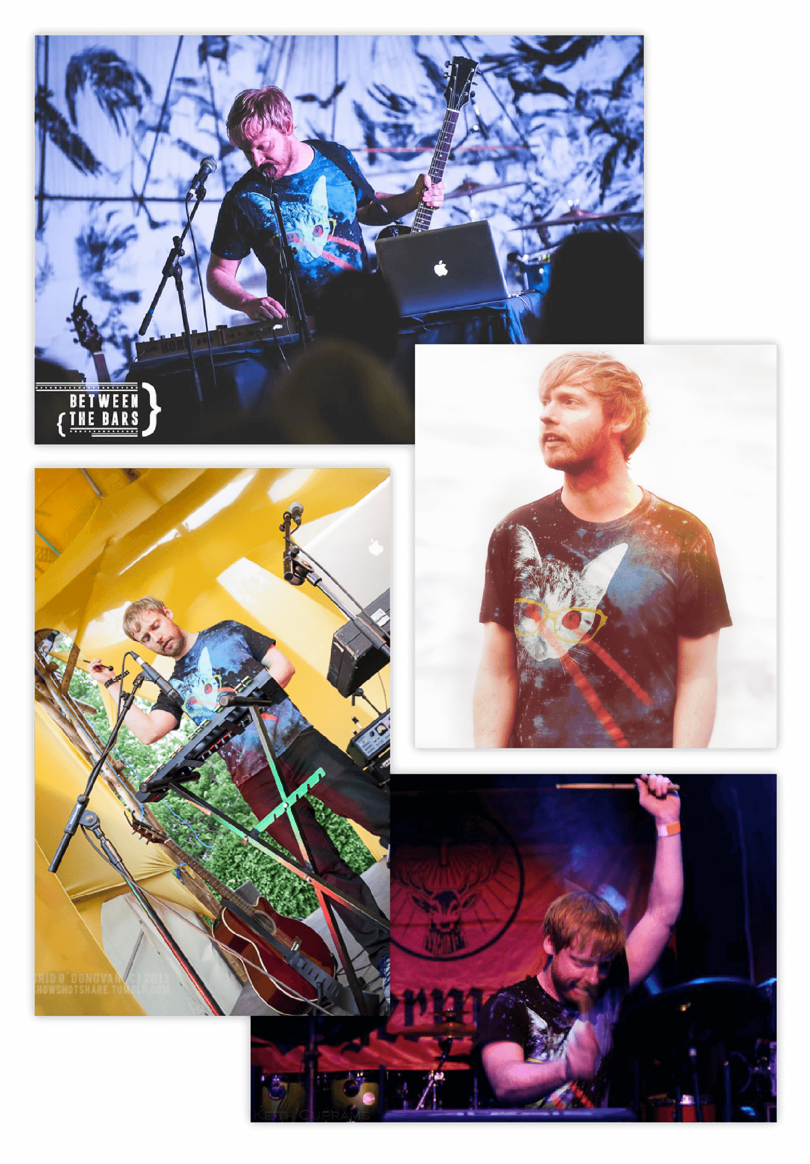 Casanova Wave live performance collage