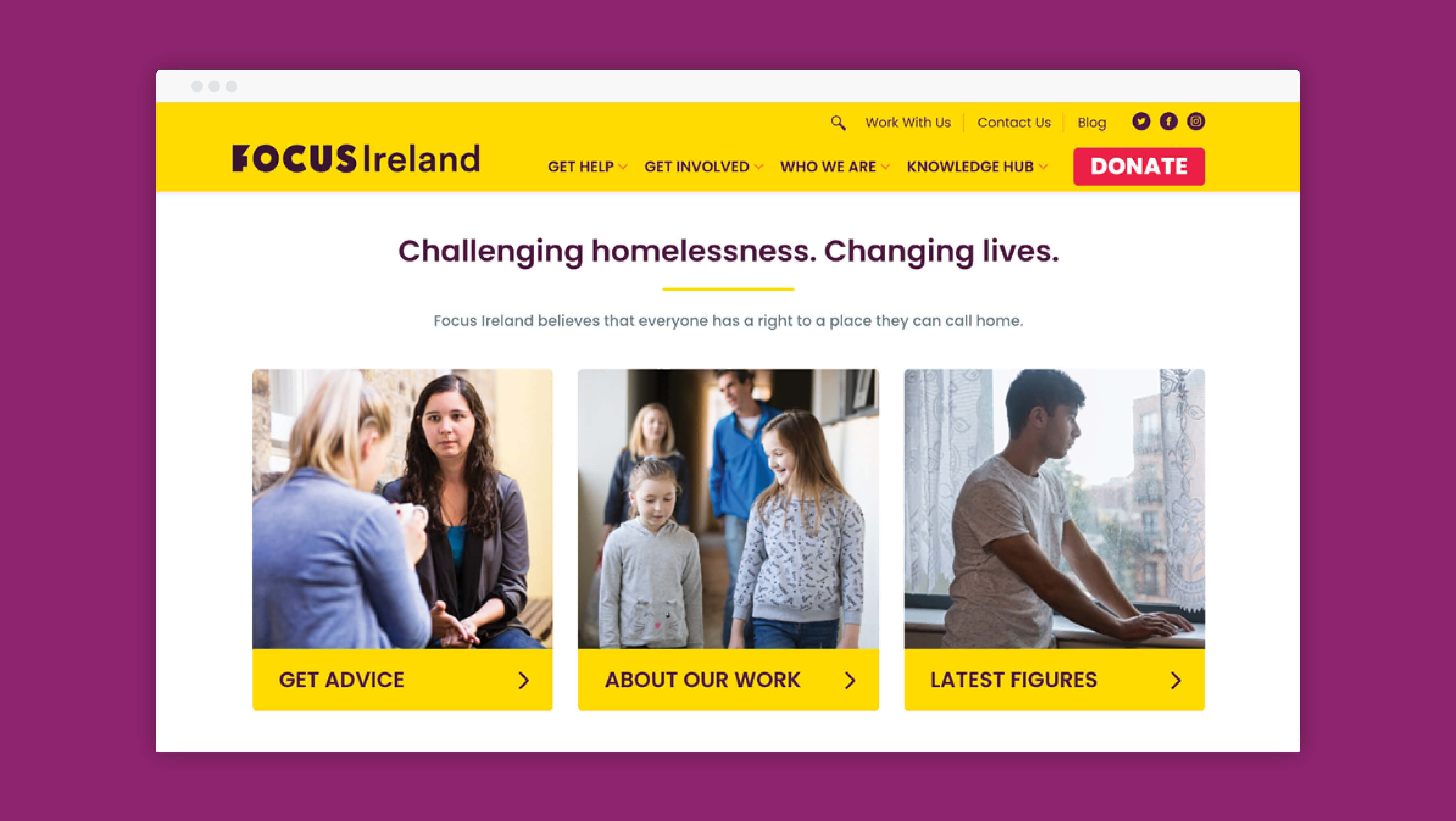 Focus Ireland Design Work Sample 4